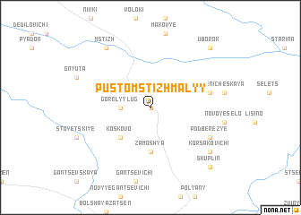 map of Pusto-Mstizh Malyy