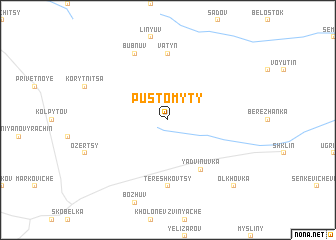 map of Pustomyty