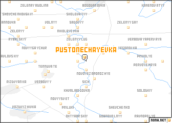 map of Pusto-Nechayevka