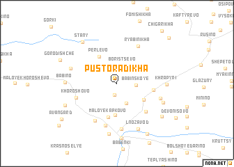map of Pustoradikha