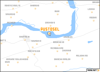 map of Pustosël