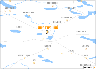 map of Pustoshka