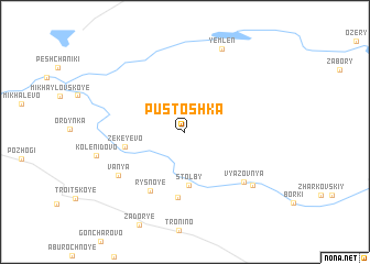 map of Pustoshka