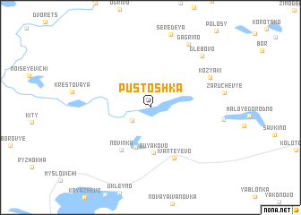 map of Pustoshka