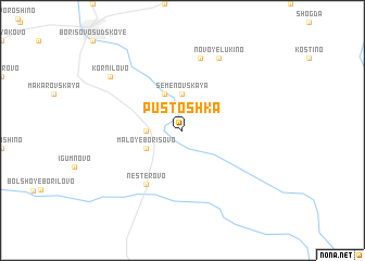 map of Pustoshka