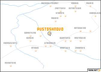 map of Pustoshnovo