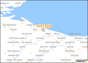 map of Pustosh\