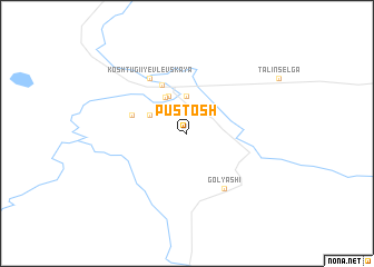 map of Pustosh\