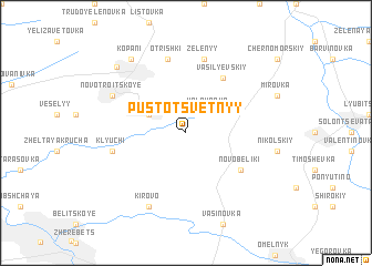 map of Pustotsvetnyy