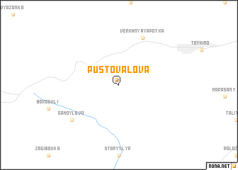 map of Pustovalova