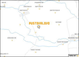 map of Pustovalovo