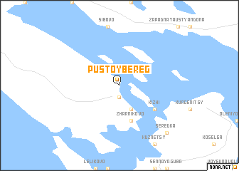 map of Pustoy Bereg