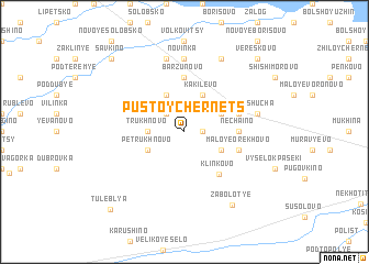 map of Pustoy Chernets