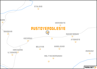 map of Pustoye-Podles\