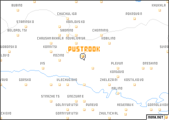 map of Pŭstrook