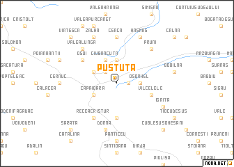 map of Pustuţa