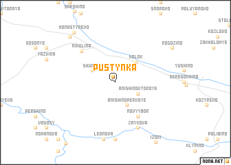 map of Pustynka