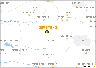 map of Pustynka