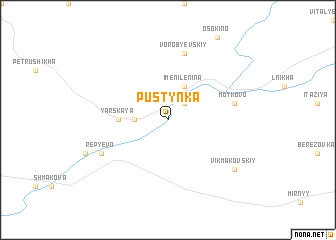 map of Pustynka