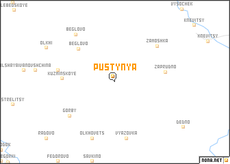 map of Pustynya