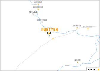 map of Pustysh\