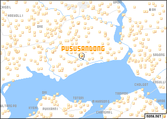 map of Pususan-dong