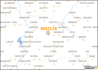 map of Puszcza