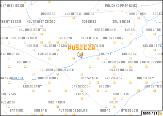 map of Puszcza