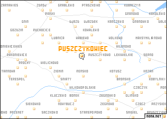 map of Puszczykowiec