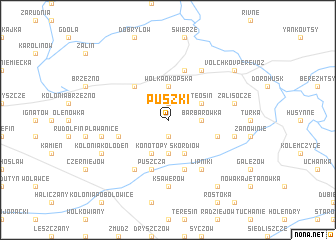map of Puszki