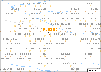 map of Puszno