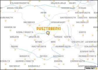 map of Pusztaberki