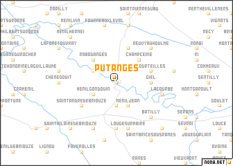 map of Putanges