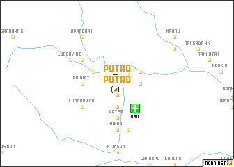 map of Putao