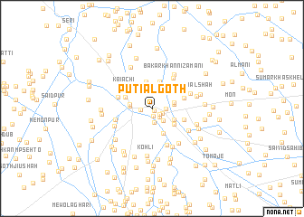 map of Putiāl Goth