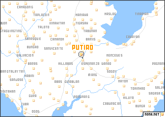 map of Putiao