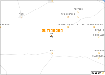 map of Putignano