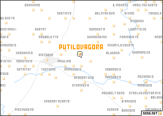 map of Putilova Gora