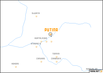 map of Putina