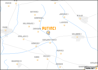 map of Putinci