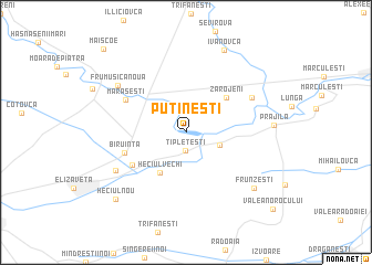 map of Putineşti