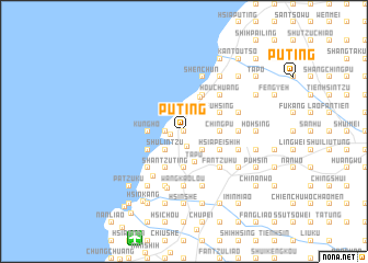 map of Pu-ting