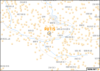 map of Putiš