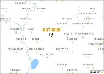 map of Putʼkovo