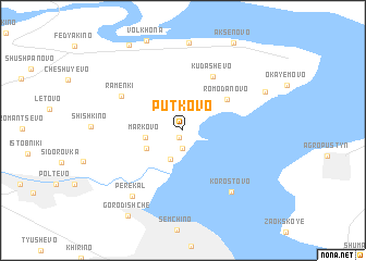 map of Putkovo