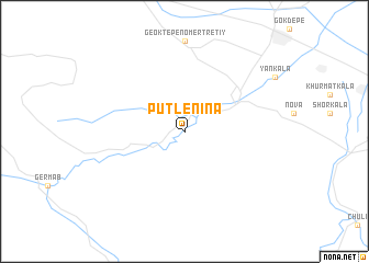 map of Putʼ Lenina