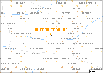 map of Putnowice Dolne