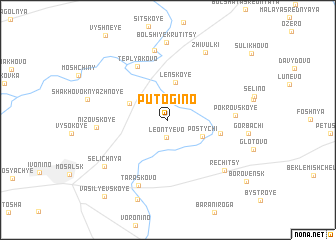 map of Putogino