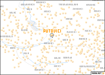 map of Putovići