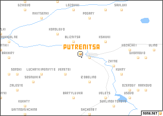 map of Putrenitsa